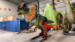 <span class=keywords><strong>Jurassic</strong></span> Dino <span class=keywords><strong>World</strong></span> parc d'attractions Robot Simulation mécanique grandeur nature réaliste <span class=keywords><strong>dinosaure</strong></span> Dilophosaurus pour exposition - Product Image 5