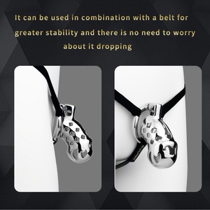 Clown Chastity Lock Alloy Penis Restraint Cock Cage Abstinence Training Hollow Urinatable Chastity Cage Wholesale Sex <b>Toys</b> - Product Image 5