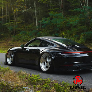 Jantes chromées polies forgées sur mesure en deux parties de haute qualité SJ de 17, 18, 19, 20, 21 et 22 pouces pour <span class=keywords><strong>Porsche</strong></span> Carrera Turbo GT3 <span class=keywords><strong>GT2</strong></span> <span class=keywords><strong>RS</strong></span> - Product Image 5