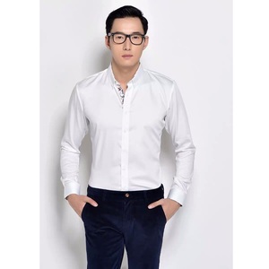 Prezzo all'ingrosso degli uomini di lusso a manica lunga <span class=keywords><strong>uomo</strong></span> <span class=keywords><strong>camicie</strong></span> di affari degli uomini della camicia - Product Image 2