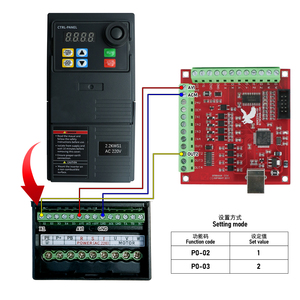HLTNC <span class=keywords><strong>Cnc</strong></span> Router Placa de interfaz de <span class=keywords><strong>4</strong></span> ejes para controlador dm542 57HS112 3nm Motor paso a paso híbrido 350W Fuente de alimentación - Product Image 4