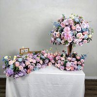 Décoration de mariage, couronne de fleurs artificielles en soie, pivoine et rose, fleur décorative pour la maison, cadeau pour la Saint-Valentin, décoration de fête