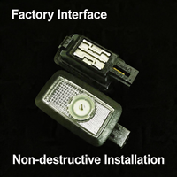 Lampe de bienvenue pour portière de voiture en verre, projecteur HD, interface véhicule d'origine, branchement direct, éclairage de courtoisie automatique