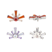 Joyería de Titanio de Grado Implante ASTM F136 para Niños, Piercing de Zirconia, Labret, Anillo para Nariz, Septum, Ombligo, Hélix, Cartílago