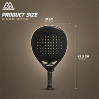 Raquette de padel professionnelle en fibre de carbone argentée 18K avec logo personnalisé, taille de face 27 cm, poids 370 g, pour les joueurs avancés