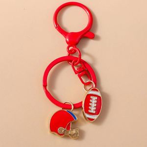 Llavero de Metal con Mini Casco de Rugby, Estilo Deportivo, Recuerdo de Equipo Deportivo, Venta al Por Mayor - Product Image 2