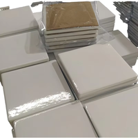 Sous-verres en céramique blancs modernes, irréguliers, avec support en liège, pour sublimation personnalisée, impression DIY, vente en gros usine pour la maison