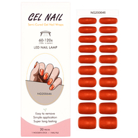 Autocollants pour ongles en gel œil de chat Huzi - Kit de manucure à domicile réutilisable - Gel semi-durci longue durée - Enveloppes pour ongles en gel