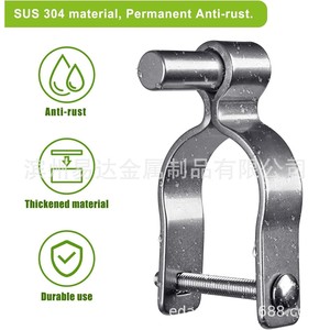 Bisagras de Acero Inoxidable 304 Redondas de Alta Resistencia para Puertas de Cercas, Herrajes Resistentes al Óxido, Fabricante Mayorista de Binzhou, China - Product Image 5