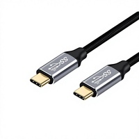 Kabel USB 3.2 All-in-one Tipe-C 4K60Hz Screen Mirroring PD 100W Pengisian Cepat Transfer Data 20Gbps Selubung PVC Konduktor 16-inti