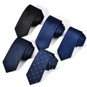 Direct Supplier Neckties Wholesale Latest Colorful Stripe Black Wedding Ties Men Silk