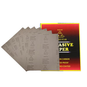 กระดาษทรายสามดาว P4000 ขนาด 230x280 มม. ซิลิคอนคาร์ไบด์ แบบยางลาเท็กซ์ กันน้ำ สำหรับขัดสีรถยนต์ - Product Image 4