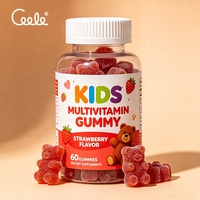Bonbons Gommes Multivitaminés pour Enfants OEM/ODM Saveur Fraise en Forme d'Ours Favorisant la Croissance Saine et l'Apport Quotidien en Nutriments