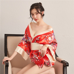 2023 Stock disponible estilo Kimono japonés Sexy vestido <span class=keywords><strong>de</strong></span> disfraz <span class=keywords><strong>de</strong></span> gasa para mujeres monos Control <span class=keywords><strong>de</strong></span> luz <span class=keywords><strong>de</strong></span> nivel - Product Image 2
