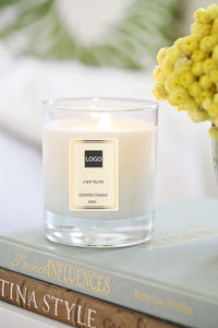 Bougies en verre d'aromathérapie de 7oz avec logo personnalisé et emballage pour Noël Thanksgiving Pâques Anniversaire Fête des mères - Product Image 6