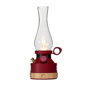 Lanterna da Campeggio Vintage Evelyn Wild Land, <span class=keywords><strong>Rosso</strong></span> <span class=keywords><strong>Vino</strong></span>, Impermeabile, Certificata CE, Batteria 5200mAh, Luce per Esterni, 3 Modalità di Illuminazione, Musica - Product Image 5