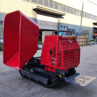VOLNOS Günstige Benzin Selbst laden China Mini Small Crawler Dumper zum Verkauf LKW 1,2 Tonnen Kostenloser Versand Ce