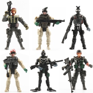 Figurine articulée en plastique transfrontalière, modèle de soldat militaire de 10 cm avec armes, <span class=keywords><strong>jouet</strong></span> pour garçon - Product Image 5