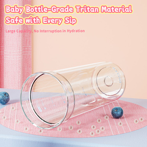 Gourde en Tritan de 650 ml à motif fruité avec cordon portable, conception anti-fuite, <span class=keywords><strong>bouteille</strong></span> d'eau en plastique pour écoles et bureaux, personnalisable - Product Image 2