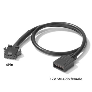 Cantell 12V 4Pin hembra a SM 4Pin macho placa base RGB adaptador Cable de conversión para <span class=keywords><strong>PC</strong></span> ordenador - Product Image 3