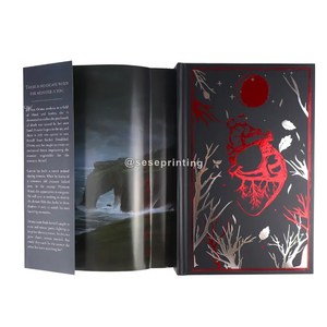 Fully Custom Book Printing Exclusive Hardcover Novel Books Multi-colored Stenciled Sprayed Edges - Product Image 4