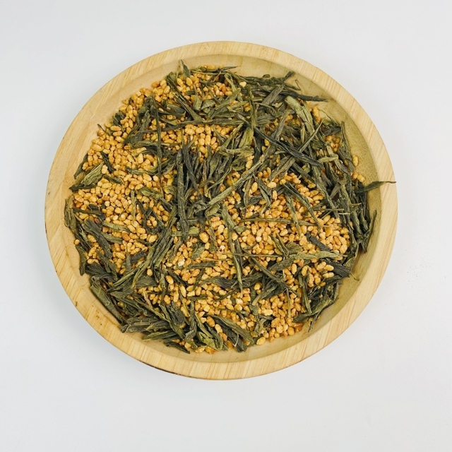 Wholesale OEM Factory Customizable Japanese Style Full Grain Genmaicha Sencha Green Tea