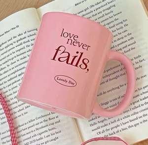 Mug en porcelaine rose personnalisable et mignon |   Mug à café et lait sans BPA, compatible lave-vaisselle, pour le petit-déjeuner et les cadeaux de mariage |   Vente en gros - Product Image 3