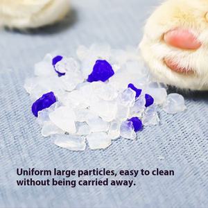 안정적인 공급 실리카겔 고양이 모래 먼지 없음 탈취 항균 비결합 고흡수성 크리스탈 고양이 모래 - Product Image 4