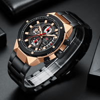 Jam Tangan MINI FOCUS 0397G Berkualitas Tinggi Pria Merek Teratas Mewah Jam Quartz Tahan Air Kronograf Multi Fungsi Bisnis Relojes