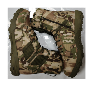 Bottes tactiques de combat TSB4 CP camouflage légères, nouvelle collection Coyote, 8 pouces, fermeture éclair latérale, en daim, pour la randonnée en extérieur, style allemand - Product Image 4