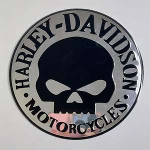 Pegatina Metálica de Calidad Superior con Diseño de Calavera para Tapa de Tanque de Combustible de Motocicleta, Emblema Decorativo de Aluminio para Cola de Coche - Product Image 3