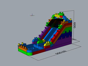 Ce grand <span class=keywords><strong>toboggan</strong></span> aquatique <span class=keywords><strong>gonflable</strong></span> sur le thème des blocs est un <span class=keywords><strong>toboggan</strong></span> aquatique <span class=keywords><strong>gonflable</strong></span> de style château <span class=keywords><strong>avec</strong></span> une <span class=keywords><strong>piscine</strong></span>. - Product Image 6