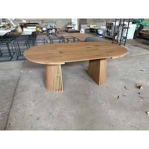 Hiện đại sang trọng đơn giản bàn ăn có thể thu vào có thể gập lại thiết kế có thể truy cập đàm phán tính năng xuất khẩu gỗ rắn - Product Image 4