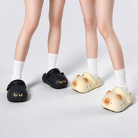 Produit Tendance Été 2026 Sabots Nuage en EVA à amorti motif chat mignon, Pantoufles décontractées moelleuses pour femme, Chaussures d'intérieur, d'extérieur et de plage