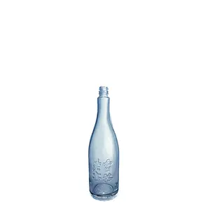 Venda por atacado de fábrica de garrafas de vinho 750ml esculpidas, garrafas vazias para garrafas de vinho de vidro 250ml500ml800ml1000ml