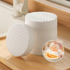 2 Set Magic <b>Sponge</b> Magical Circular Nano <b>Sponge</b> Kitchen <b>Eraser</b> 2pcs Per Pack Easy Washing Kitchen Cleaning Magic <b>Sponge</b> - Product Image 1