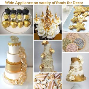 Pigmento de grado alimenticio, polvo de brillo comestible, polvo de brillo dorado para pasteles, bebidas, confitería - Product Image 5