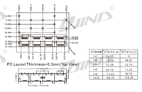 Accessoires de connecteurs PCB avec connecteur Ganged 1*4 Cage SFP à angle droit Press-Fit à travers le trou mâle/femelle