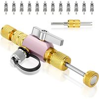 Outil de démontage pneumatique en laiton à double bobine de 1/4 pouce, 5/16 pouce, 20 microns pour climatiseurs R32/R410A/R22/R12