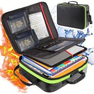 Bolsa de Almacenamiento Impermeable y Resistente al Fuego para Documentos, Archivos de Viaje y Pasaportes Importantes, OEM - Product Image 1