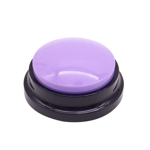 Timbre de botón de altavoz de voz de entrenamiento de tamaño mini circular de plástico de colores al por mayor para mascotas - Product Image 2