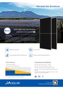 JinKo/JA/Talesun/DMEGC/<span class=keywords><strong>Trina</strong></span> Panneau solaire monocristallin simple/double de haute qualité 400W br solaire 395W 400W 405W 410W <span class=keywords><strong>Solar</strong></span> Pan - Product Image 5