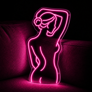Enseigne néon LED personnalisée en forme de silhouette féminine sexy, rose, pour publicité murale, décoration de parc, bar, club, maison, salon de beauté, étanche IP65 - Product Image 2