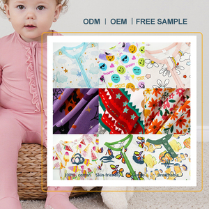 Pakaian Bayi Rajut Bambu Organik Custom Print, Diskon Besar, Pakaian Bayi Custom Musim Gugur, Romper Bayi 0-3 Bulan - Product Image 5