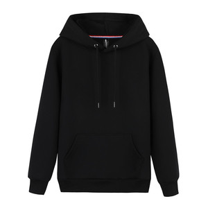 Hooded Pullover Sweatshirt Fleece Lined Cotton Adult Workwear Black Red White Royal Blue Orange Yellow Custom Logo Printed - Product Image 1