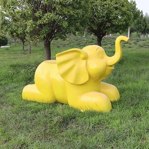 Lớn ngoài trời Vườn điêu khắc trang trí nhà máy cung cấp phim hoạt hình voi Tượng nghệ thuật trừu tượng DIY công viên trang trí - Product Image 3