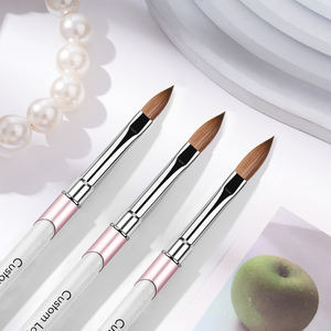 Personalizado Pincel Acrilico Para Unas Pincel 3d Para Unas Rosa Pinceles Para Unas Numero 10 - Product Image 4