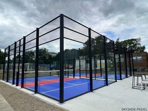 Cancha de Padel Cubierta para Deportes al Aire Libre, Cancha de Padel Fusion Sport, Instalación Deportiva de Vidrio y Metal - Product Image 3