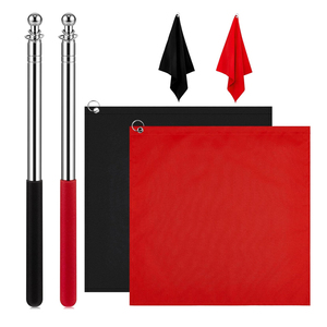 Giá rẻ chất lượng cao Telescopic Stick đầy đủ màu sắc logo in double sided in Nylon roi ngựa đào tạo cờ - Product Image 1