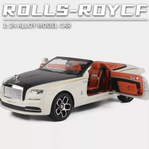 Rolls Royce Dawn, Auto de Metal Fundido a Presión, Escala 1:24, Modelo Coleccionable de Lujo Convertible con Interiores Detallados, Luces y Música, 218 cm - Product Image 1